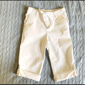Janie and Jack White 100% Cotton Pull-On Pants